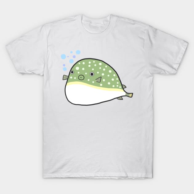 Cute Blowfish (puffer / globe fish) T-Shirt by Marinaaa010